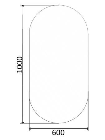Зеркало с LED подсветкой сенсорное Orange Nature ON-60OVZE
